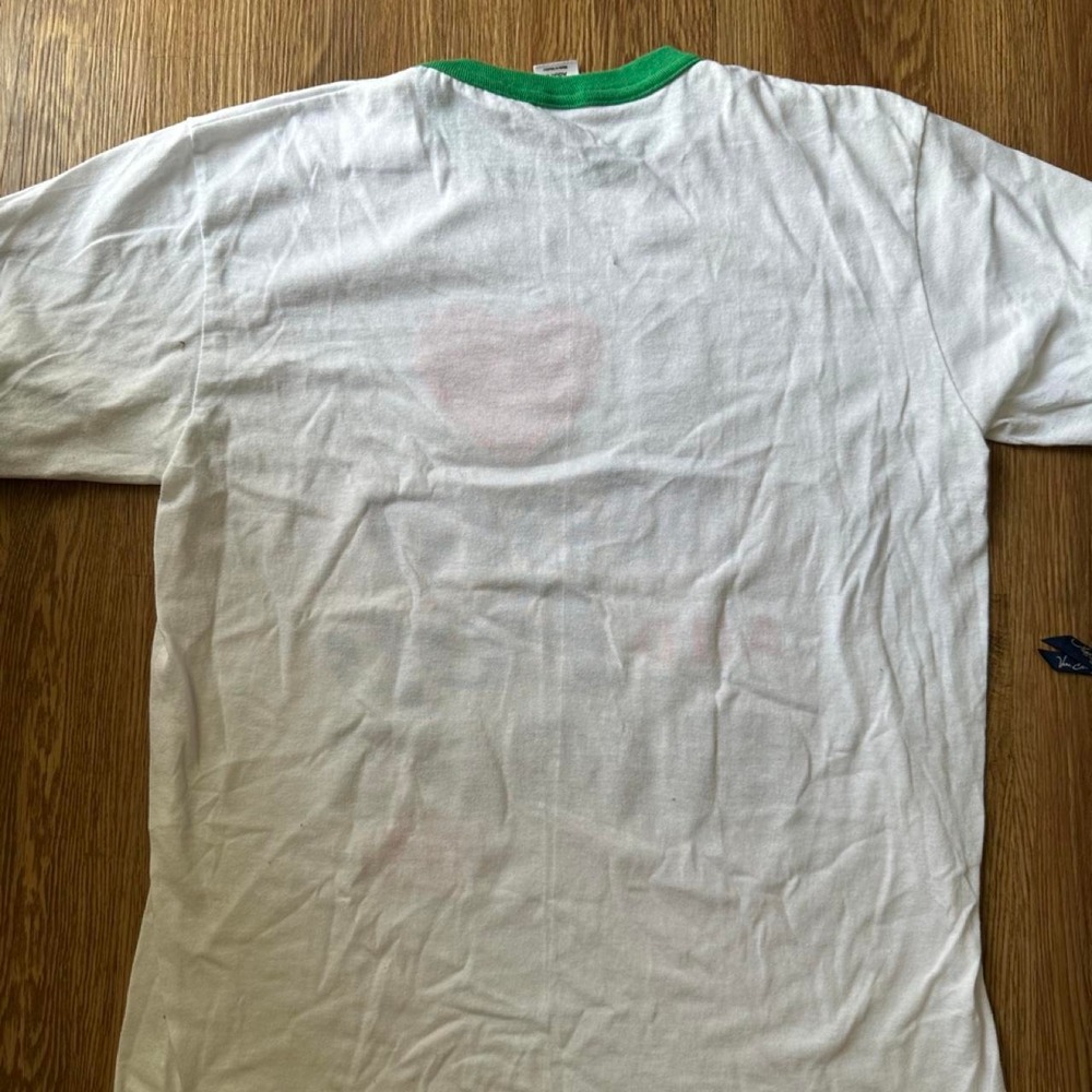 Vintage 90s Los Angeles County "I Love Mom and Pop Shops" graphic ringer tee - Picture 7 of 7